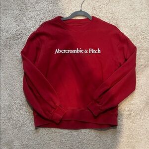 Abercrombie & Fitch Red Crewneck